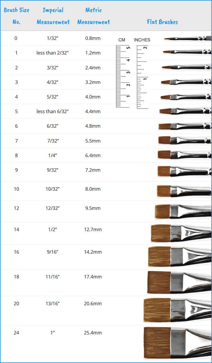 Watercolor Brush Sizes - A Useful Guide – ZenARTSupplies