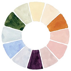 watercolor wheel secondary colors