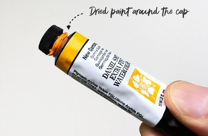 Beginners guide how to use watercolor paint tubes - Watercolor Affair