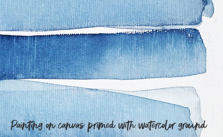 Watercolor on sale on canvas