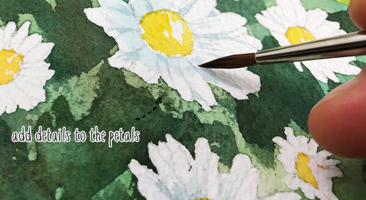 adding-details-wet-on-dry add some details to the petals