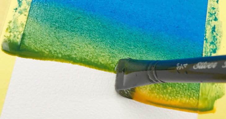 A Wash of Green Paint