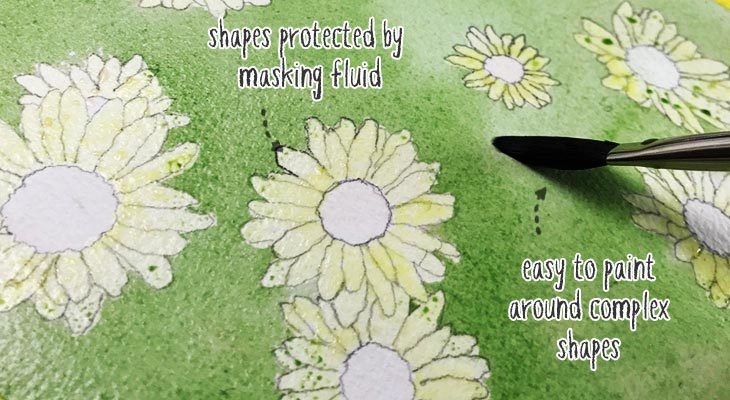 How to use Masking Fluid for Watercolor Painting - Watercolor Affair