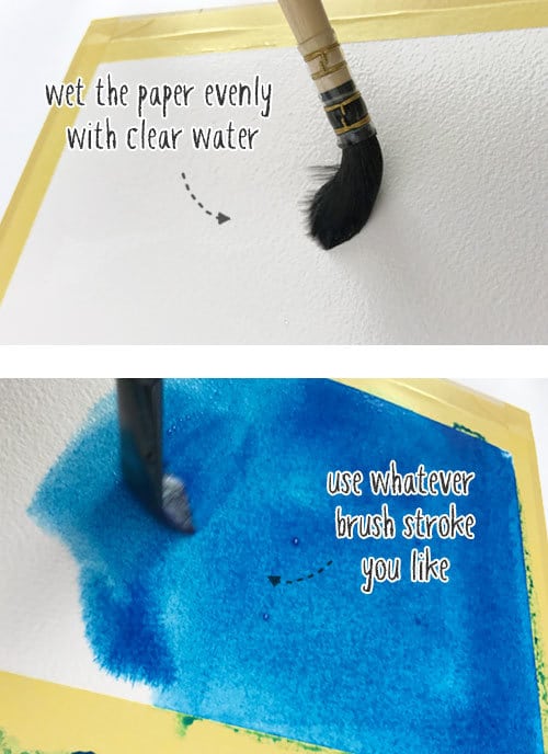 Paint Wet Into Wet With No Tape