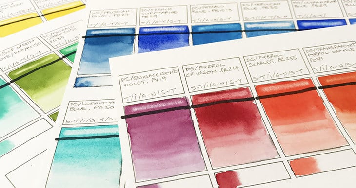 How to Make Watercolor Swatches like a Boss - Watercolor Affair