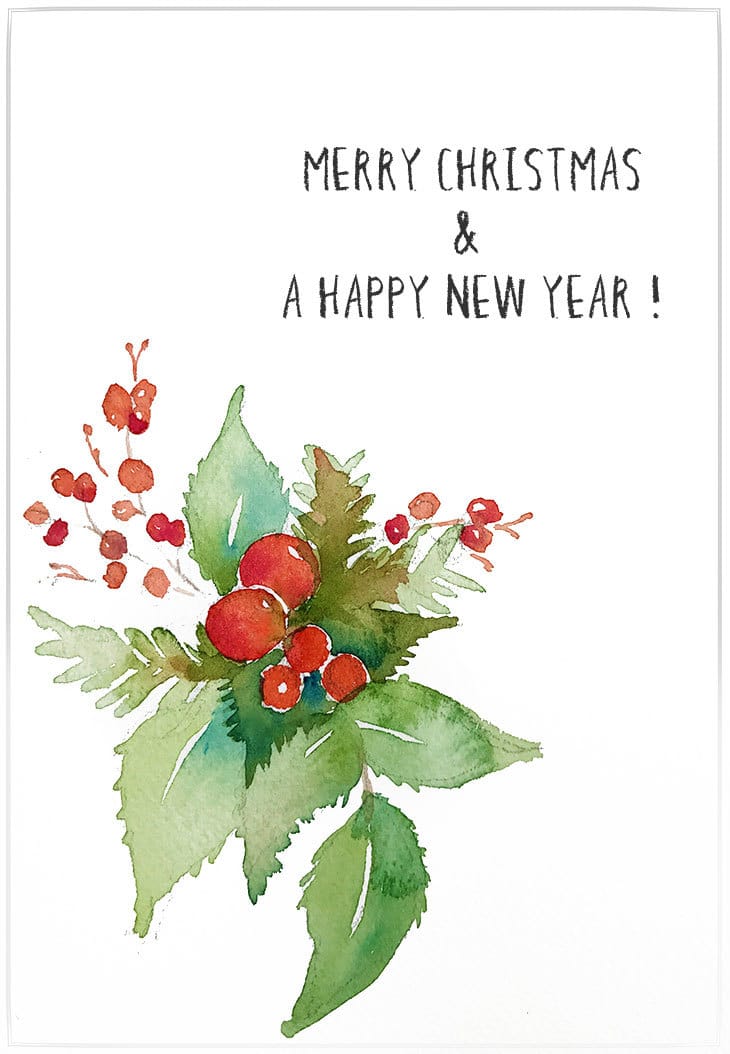 Watercolor Christmas Cards (Such a Fun DIY!)