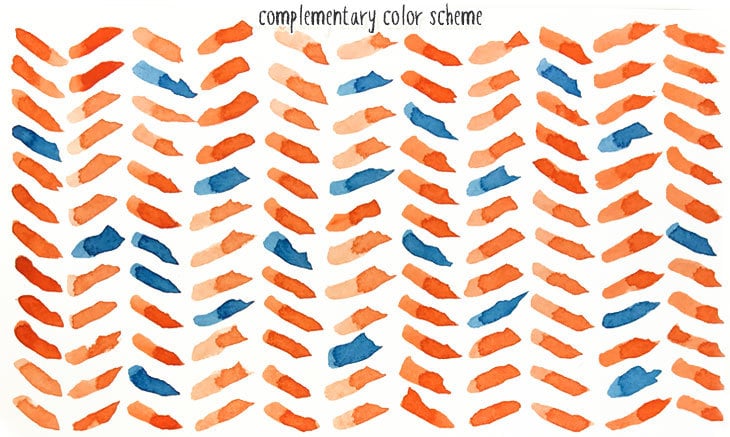 complementary watercolor scheme