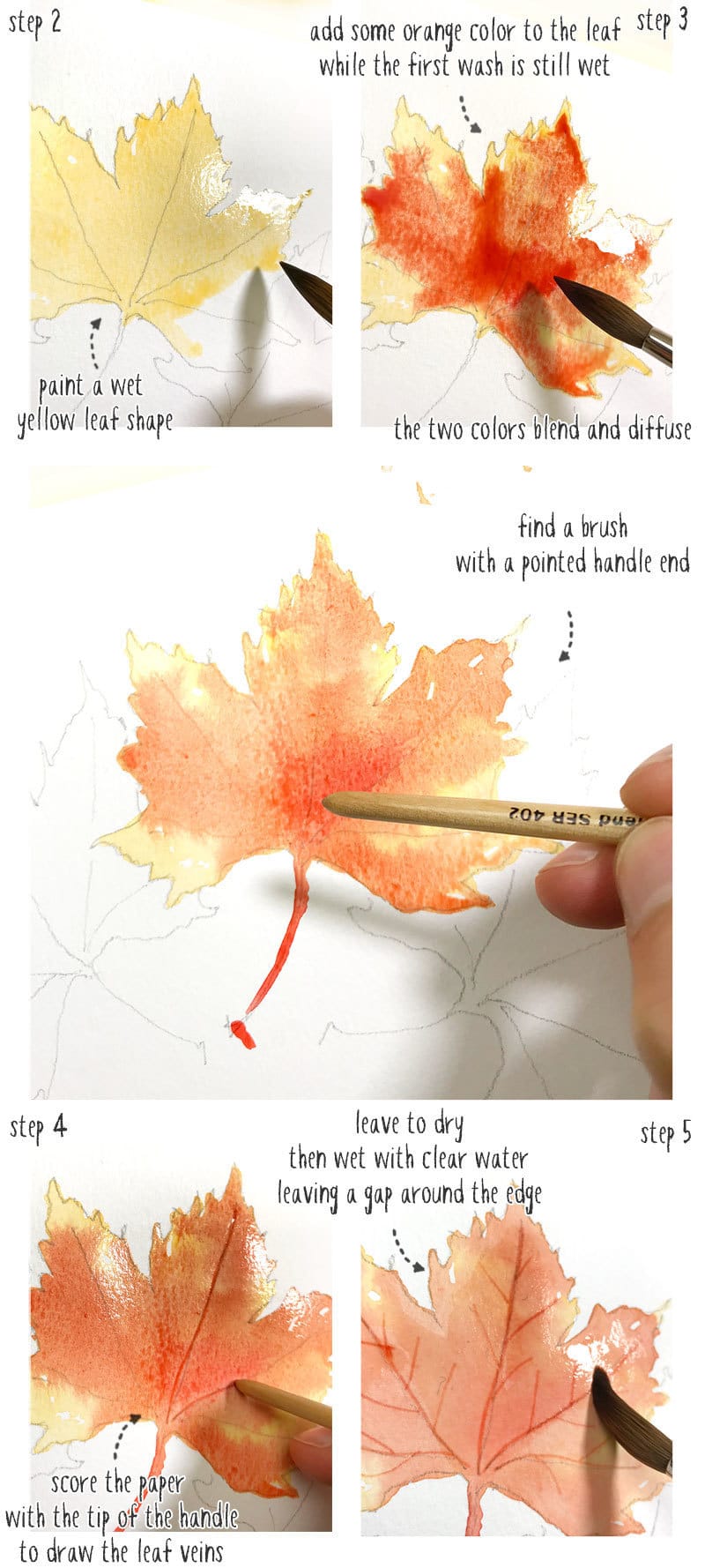 How to Draw Autumn Leaves