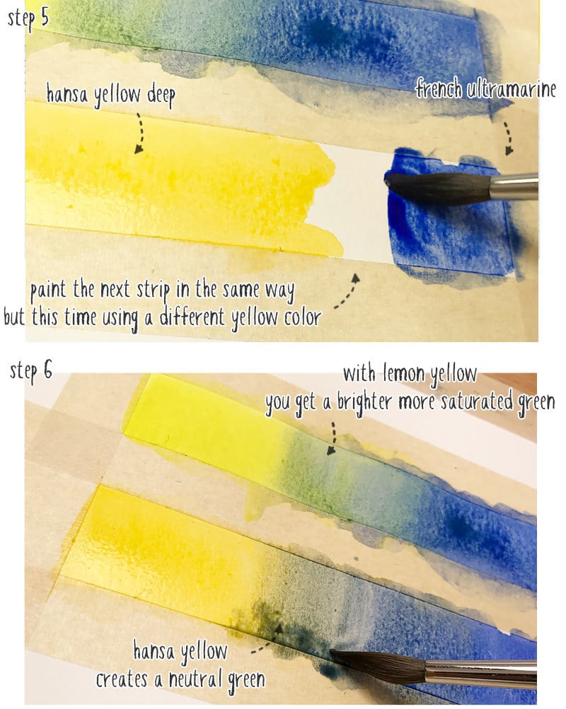 learning-watercolor-mixing-exercise02 learning watercolor mixing part 2
