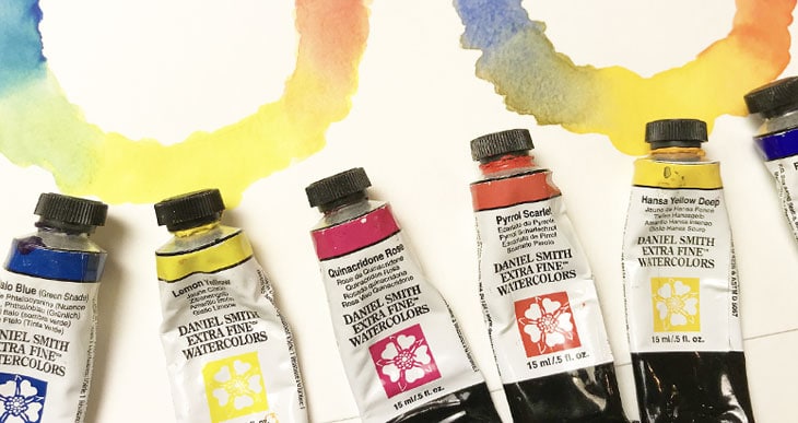 Limited watercolor palette