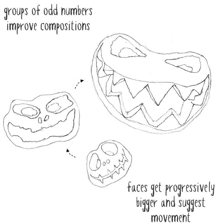 jack o lantern composition