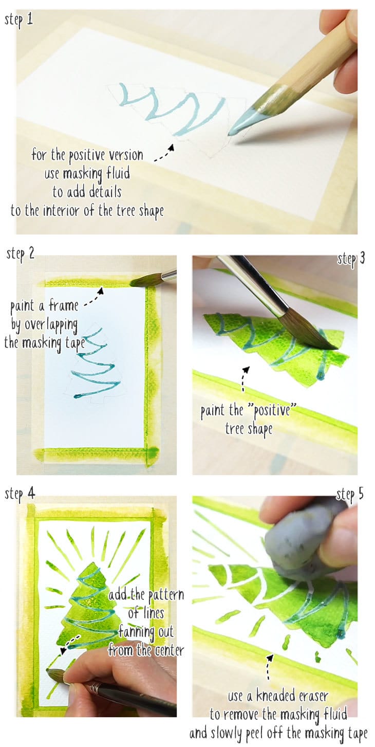 How to use Masking Fluid for Watercolor Painting - Watercolor Affair