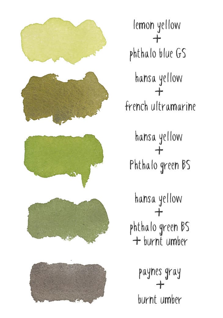 apple paint color mixtures