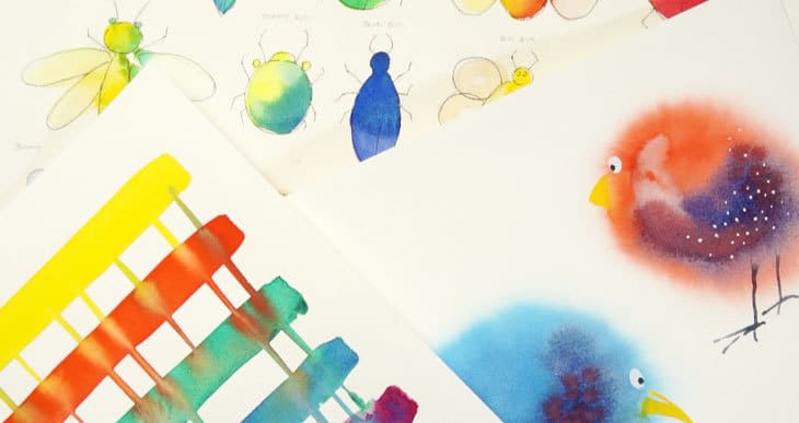 easy watercolor painting ideas