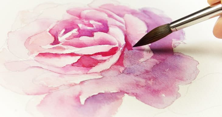 Watercolor Painting Techniques Roses