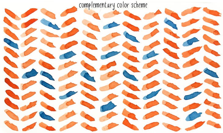 complementary watercolor scheme
