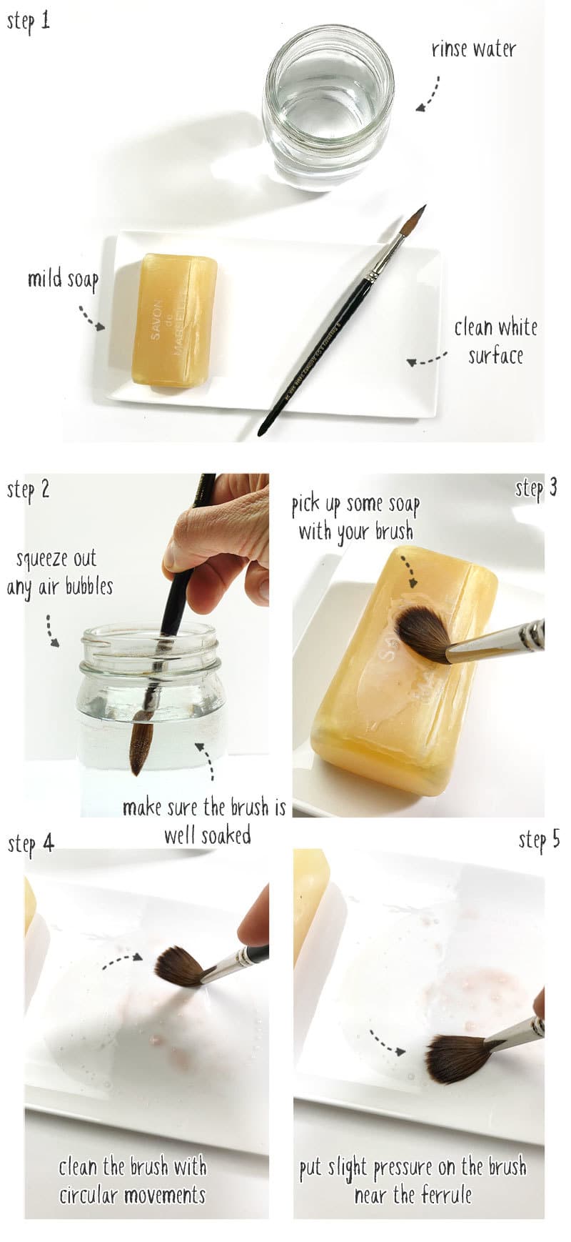 How to Clean Watercolor Brushes the Easy Way Watercolor Affair
