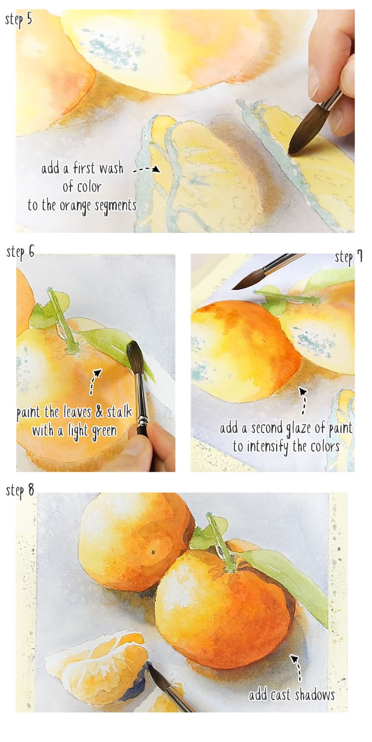 watercolor still life step by step stage 02