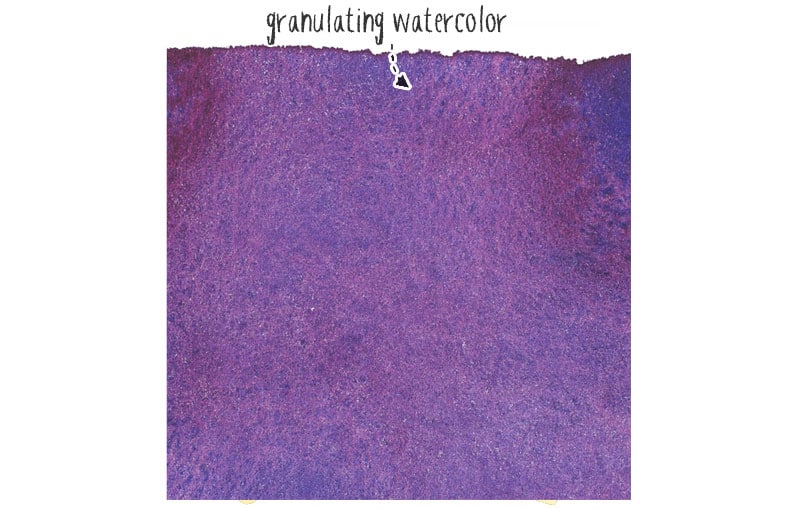 watercolor granulation