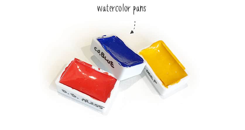 watercolor pans