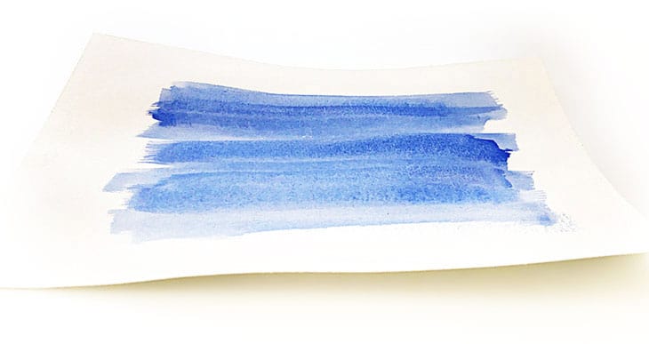 buckled watercolor paper