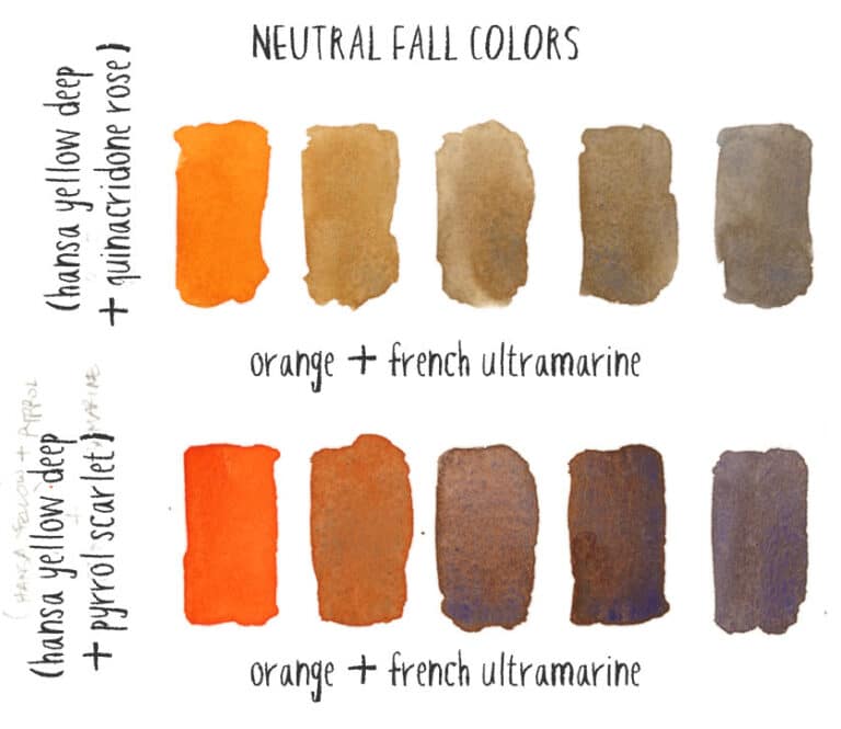 Mixing a Fall Color Palette (Keys to Success)