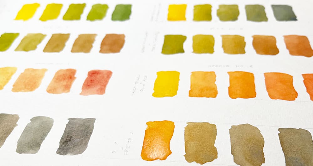 Colour Mixing: Warm Colour Palettes for Painting in Autumn