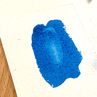 lifting paint by blotting with a brush
