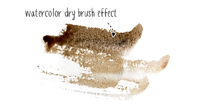 dry brush effect