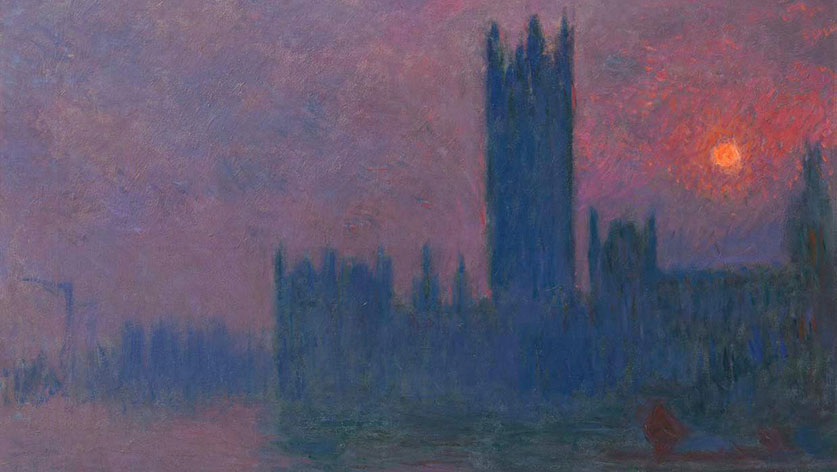 claude monet low key painting