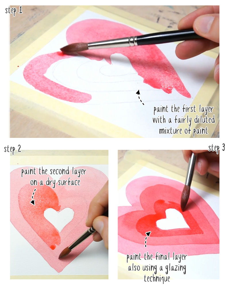 valentine idea no 1 step by step process