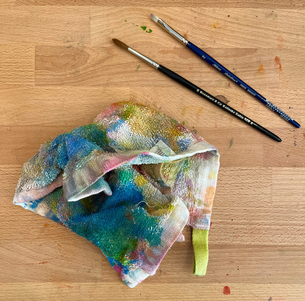 my old watercolor cloth