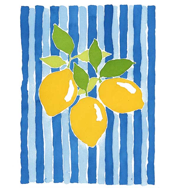 lemons flat wash composition